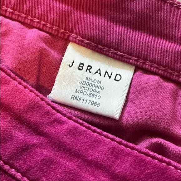 Anthropologie J Brand Velvet Selena Mid Rise Cropped Bootcut Jeans Pants - Picture 8 of 9